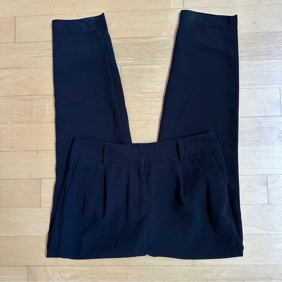 Express - High Rise Ankle Trouser Pants - Black - Size 6R - Picture 3 of 8